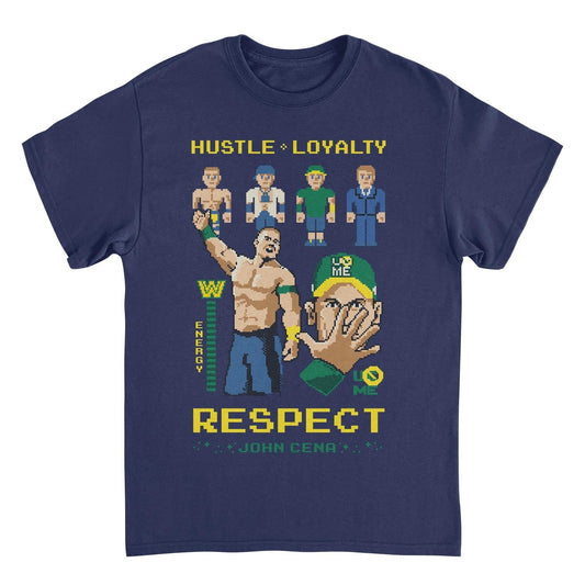 WWE Video Game Cena Navy Mens T Shirt