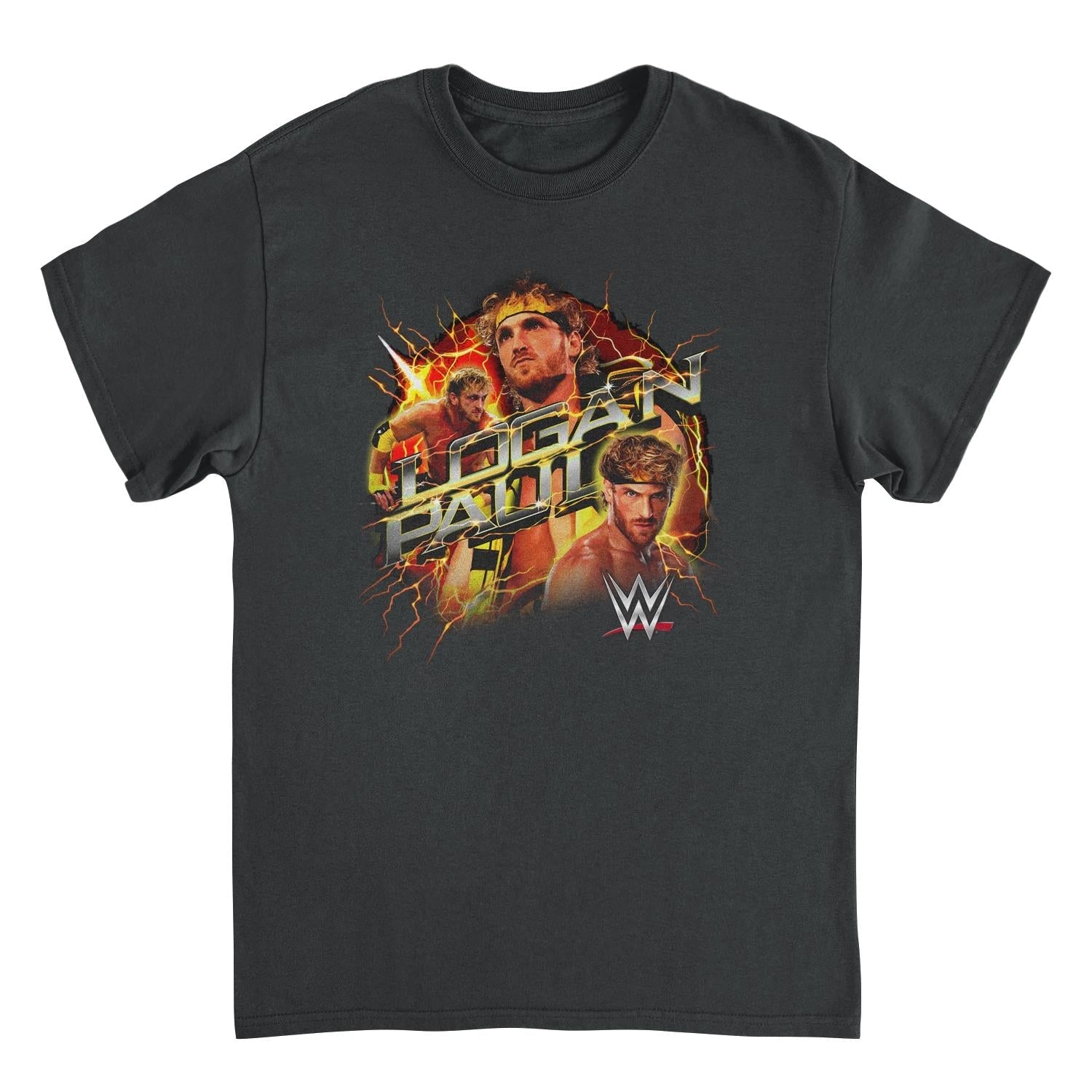 WWE Light it Up Black Mens T Shirt