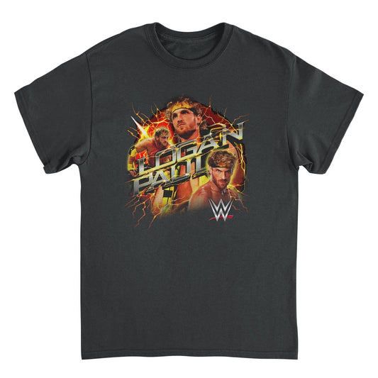WWE Light it Up Black Mens T Shirt