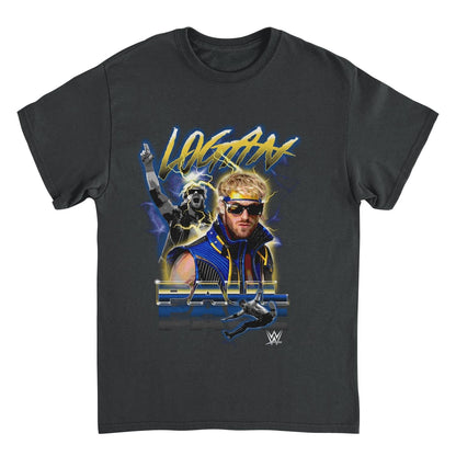 WWE Blue Steel Black Mens T Shirt