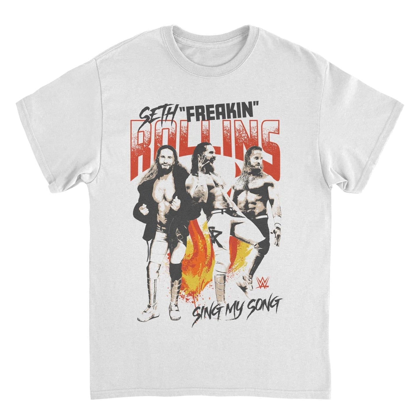 WWE Burn it Down Seth White Mens T Shirt