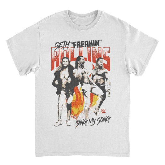 WWE Burn it Down Seth White Mens T Shirt