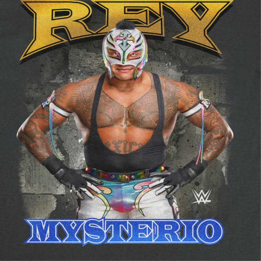 WWE Rey Mysterio Mens T Shirt Black