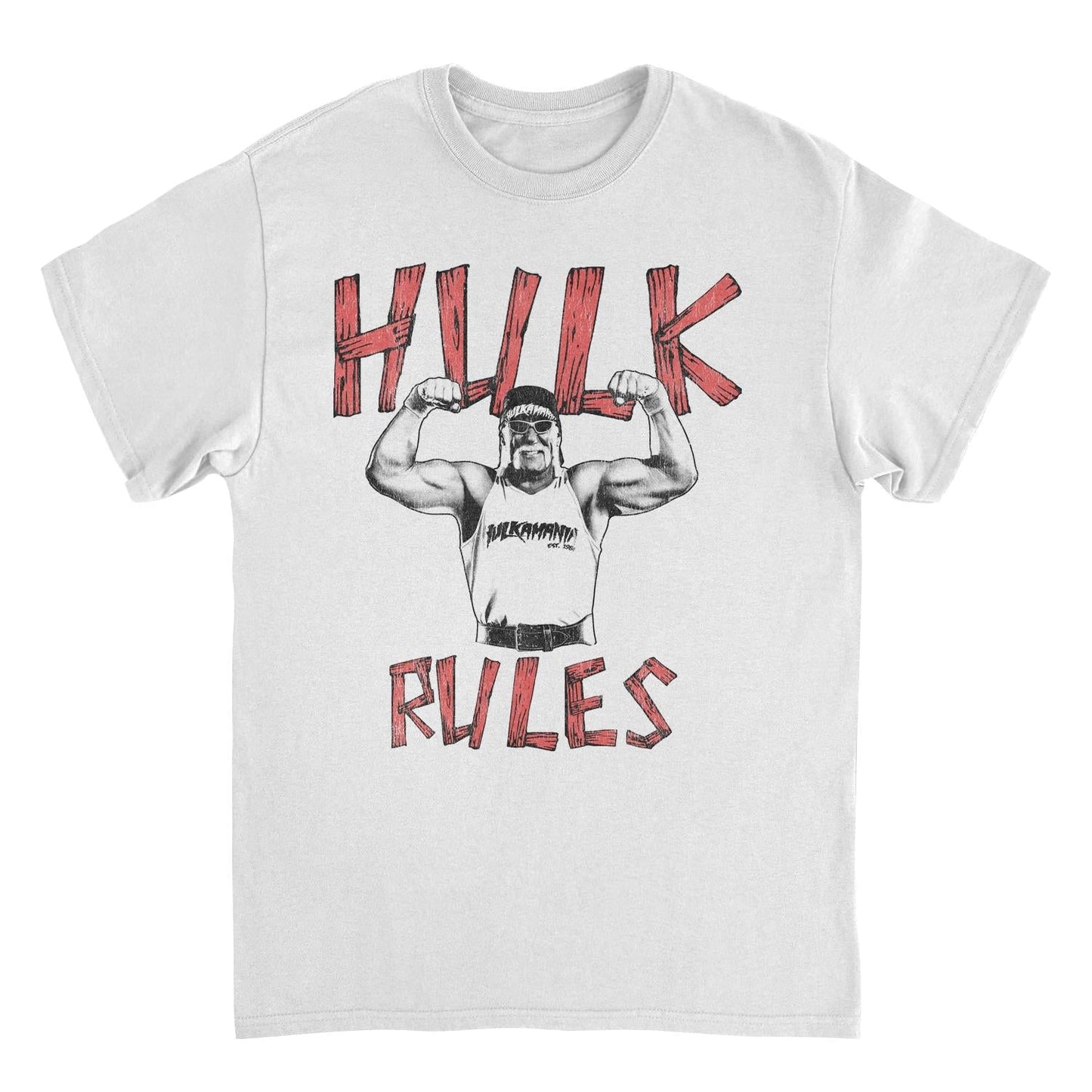 WWE Hulk Hogan White Mens T Shirt