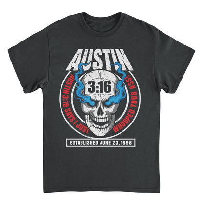WWE Austin Black Mens T Shirt