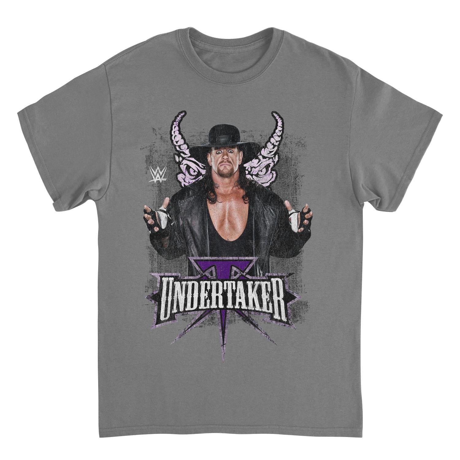 WWE Undertaker Horns Charcoal Mens T Shirt