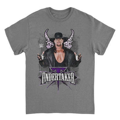 WWE Undertaker Horns Charcoal Mens T Shirt