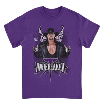 WWE Undertaker Horns Purple Mens T Shirt