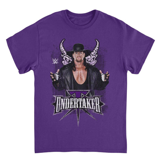 WWE Undertaker Horns Purple Mens T Shirt