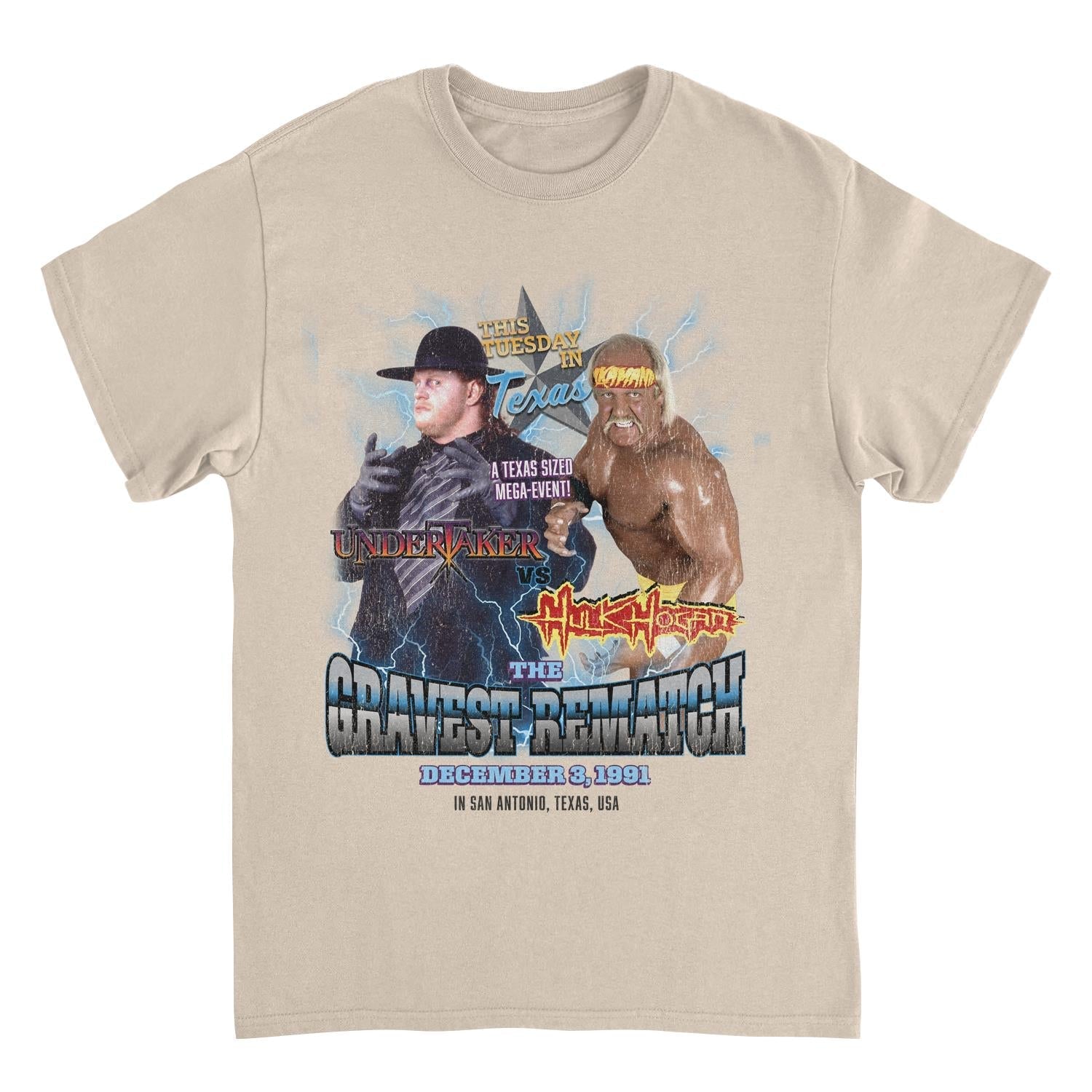 WWE Heavyweight Match Sand Mens T Shirt