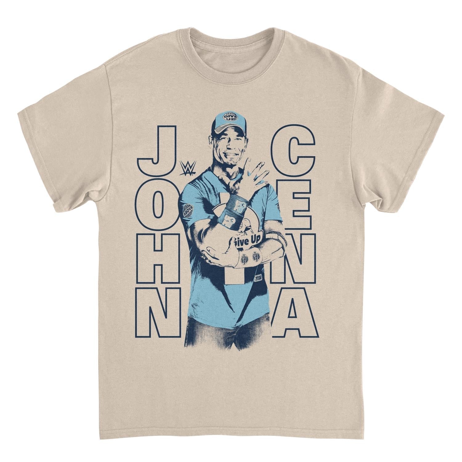 WWE Cena Contrast Sand Mens T Shirt