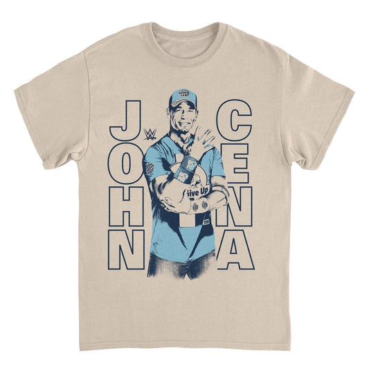 WWE Cena Contrast Sand Mens T Shirt