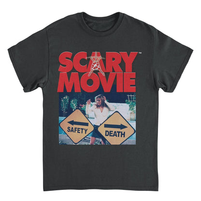 Scary Movie Paths Black Mens T Shirt