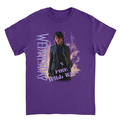 Wednesday Fire Purple Mens T Shirt