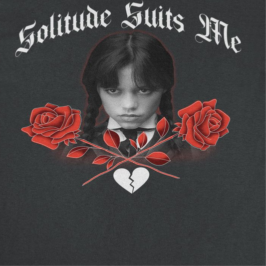 Wednesday Solitude Mens T Shirt Black