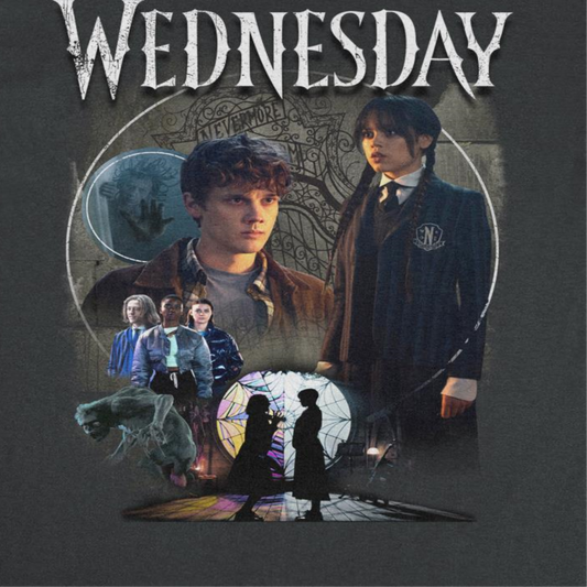 Wednesday Compilation Photo Mens T Shirt Black