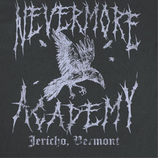 Wednesday Nevermore Academy Mens T Shirt Black