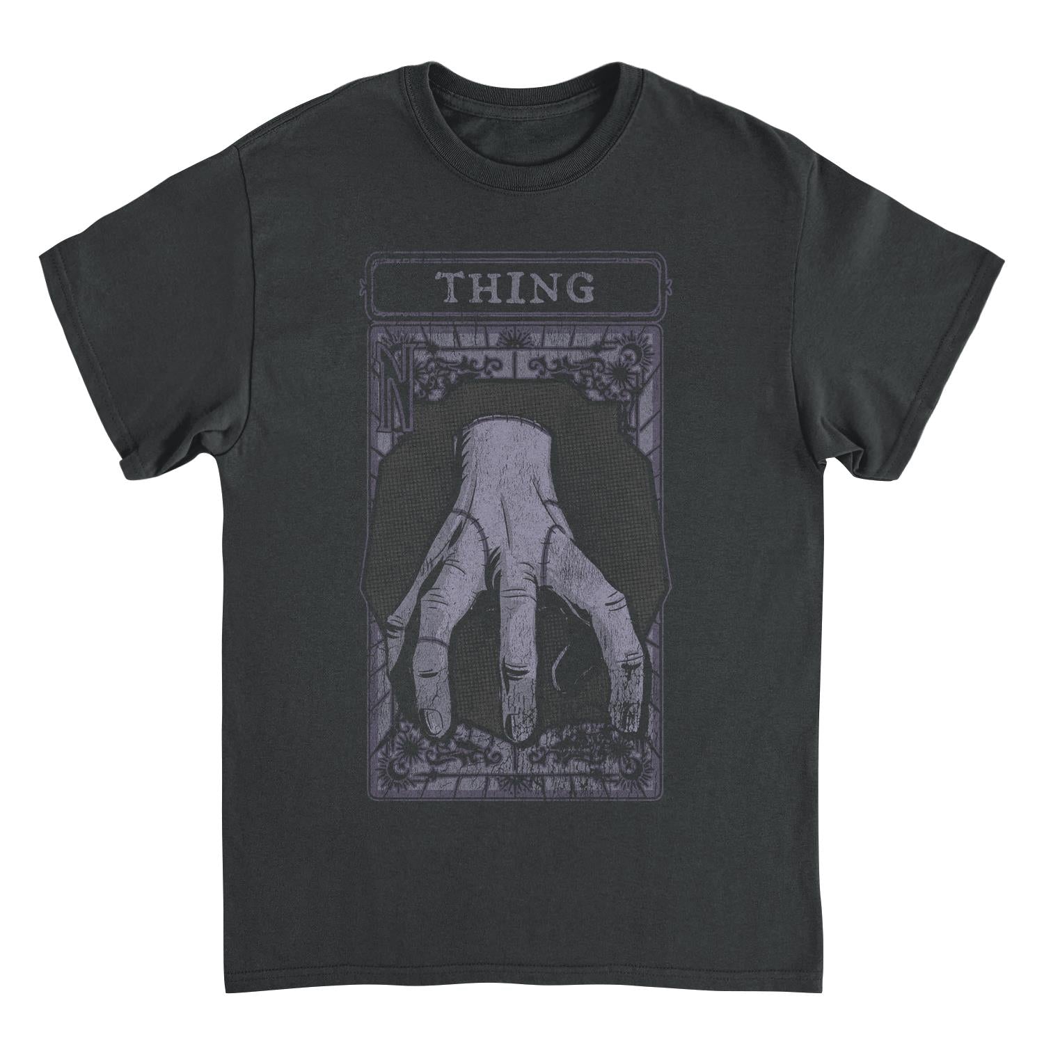 Wednesday Things Card Black Mens T Shirt