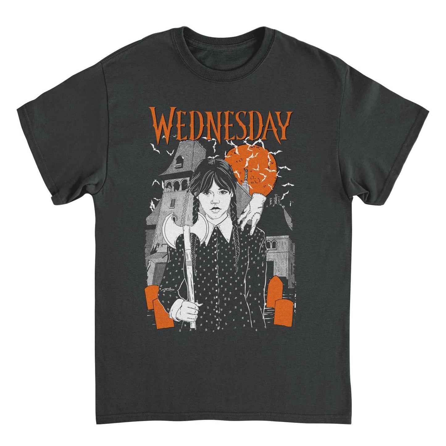 Wednesday Gothic Addams Black Mens T Shirt
