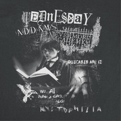 Wednesday Grunge Punk Mens T Shirt Black