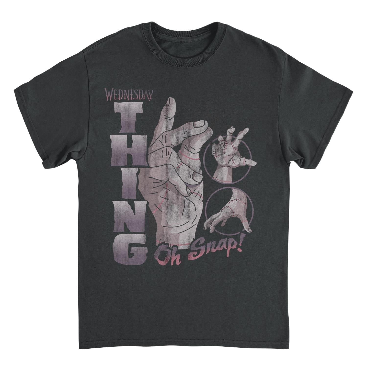 Wednesday Thing Oh Snap Black Mens T Shirt