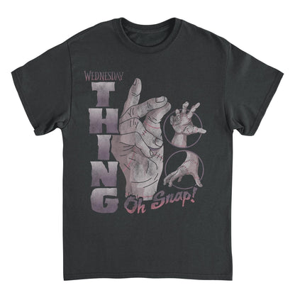 Wednesday Thing Oh Snap Black Mens T Shirt