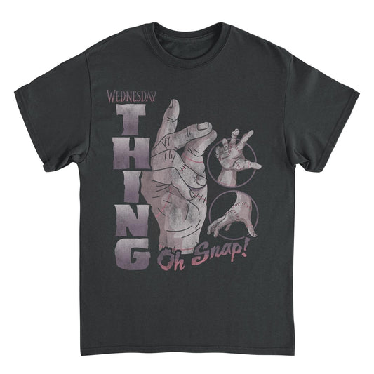 Wednesday Thing Oh Snap Black Mens T Shirt
