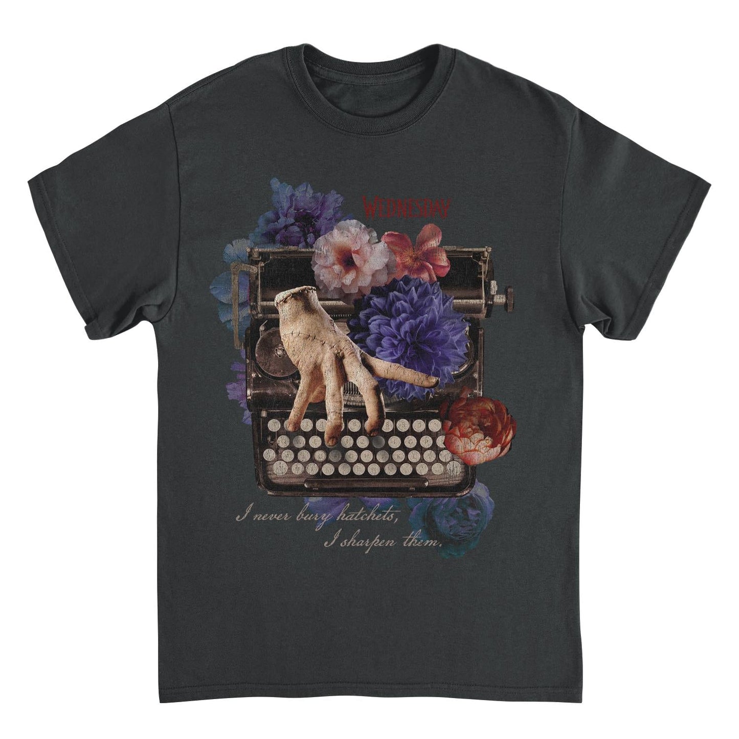 Wednesday Ghost Writer Black Mens T Shirt