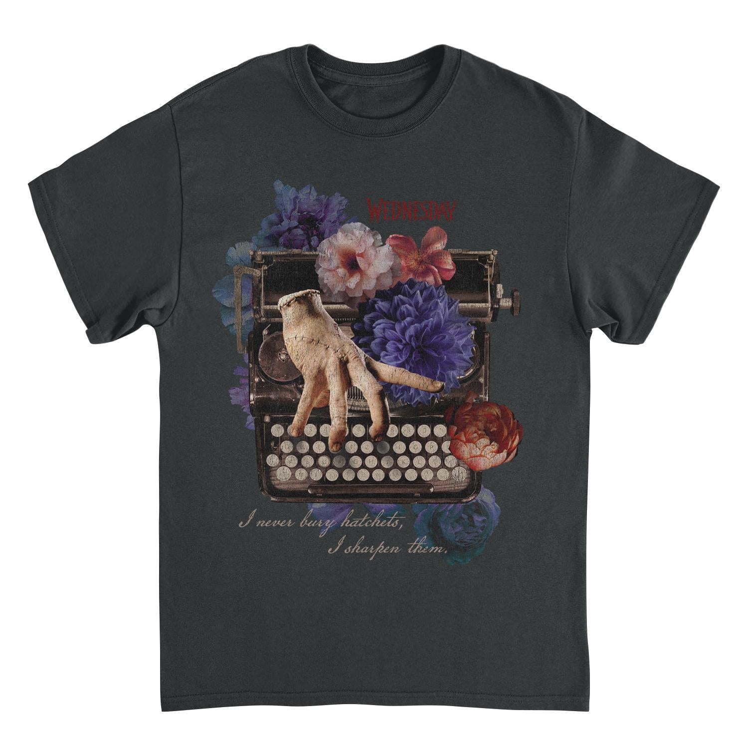 Wednesday Ghost Writer Black Mens T Shirt