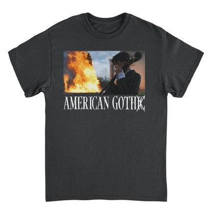 Wednesday American Goth Black Mens T Shirt