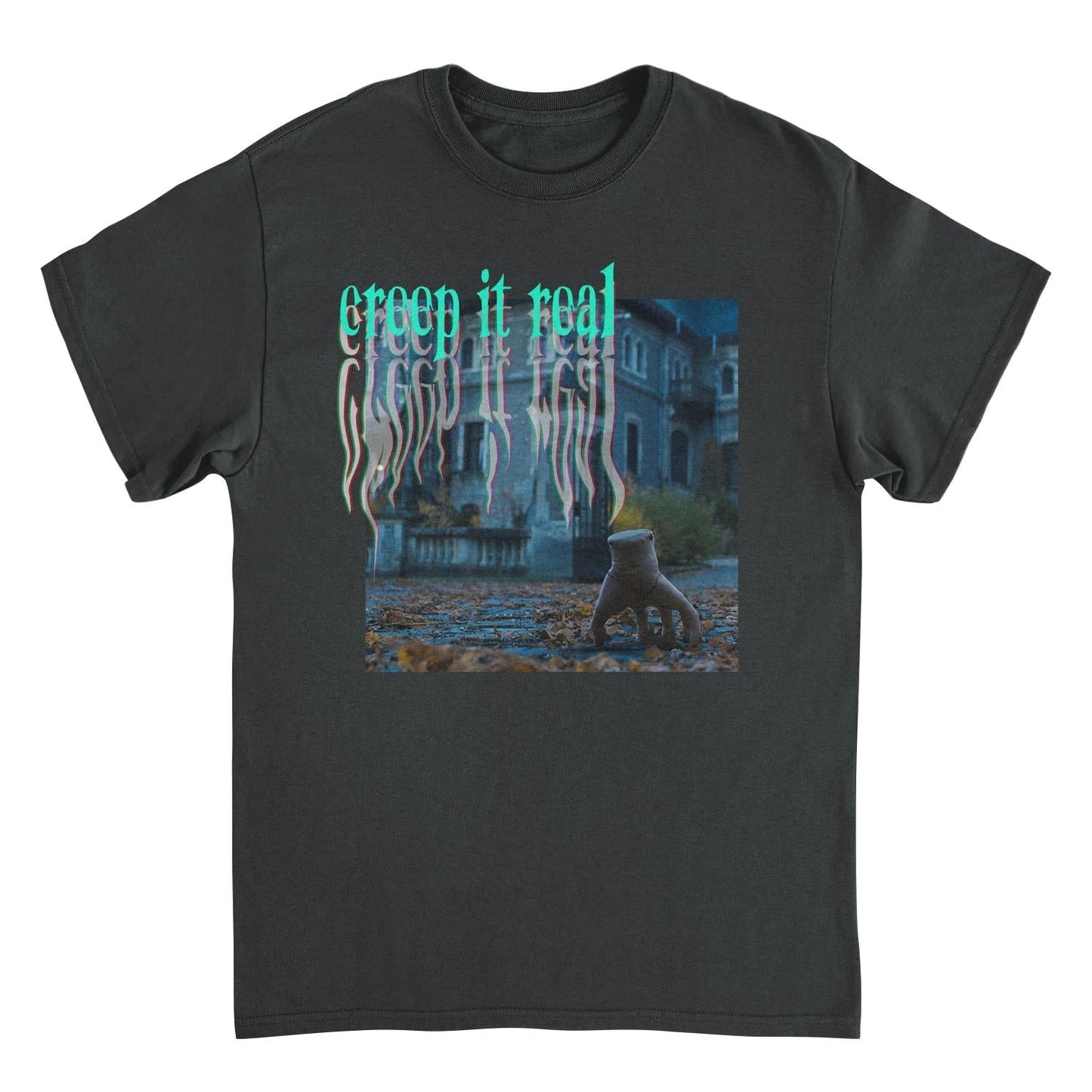 Wednesday Creep It Real Black Mens T Shirt