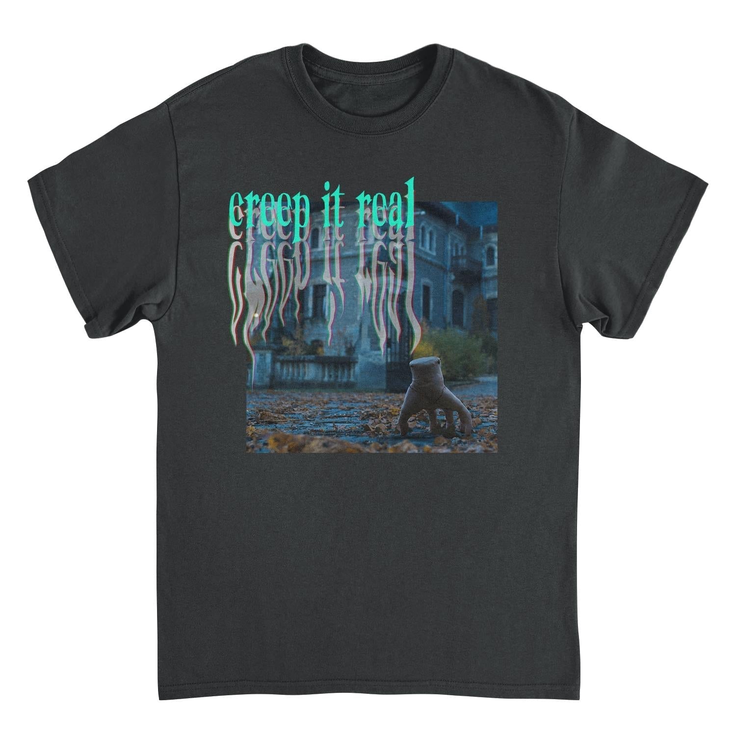 Wednesday Creep It Real Black Mens T Shirt