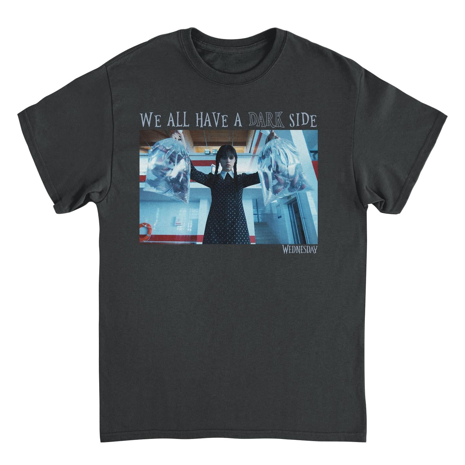 Wednesday Dark Side Black Mens T Shirt