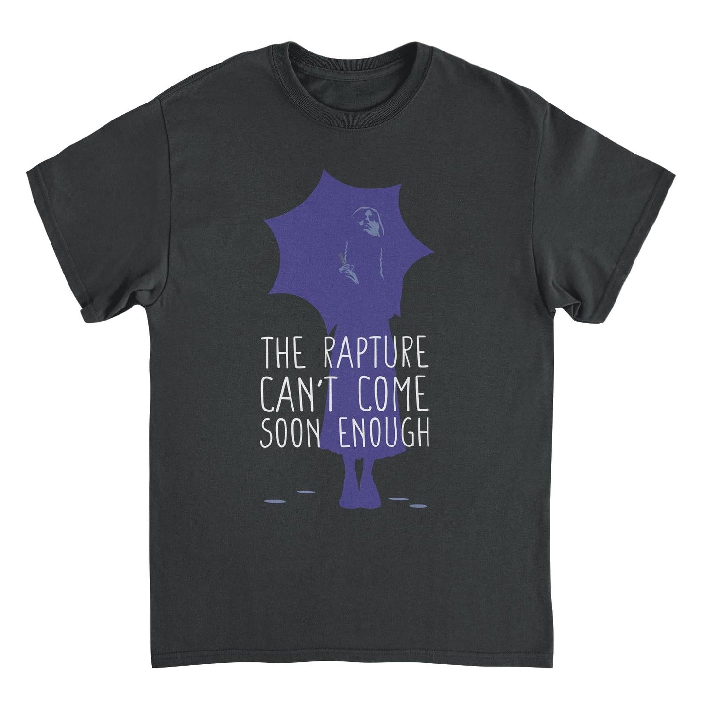 Wednesday Rapture Umbrella Black Mens T Shirt