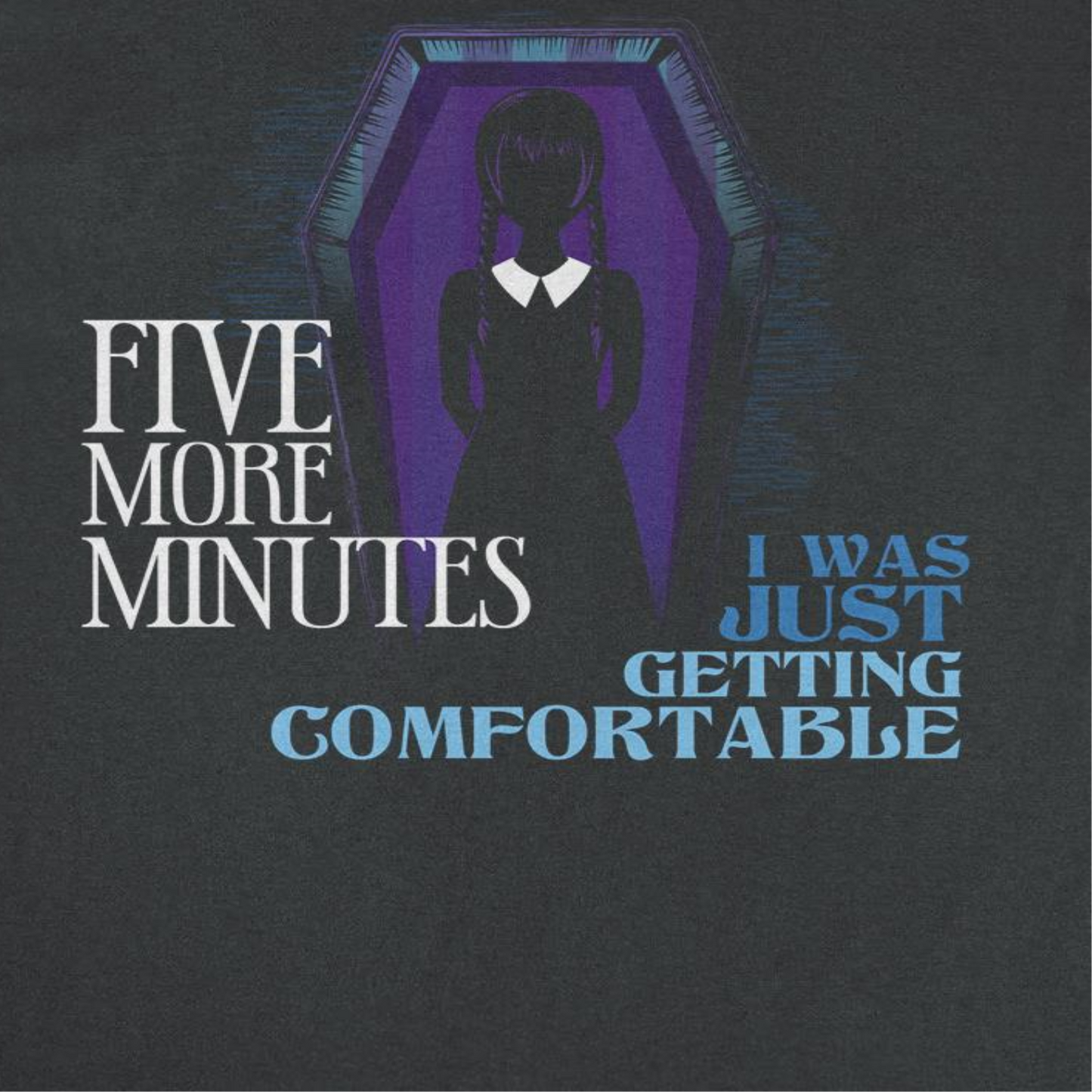 Wednesday Getting Comfortable Mens T Shirt Black