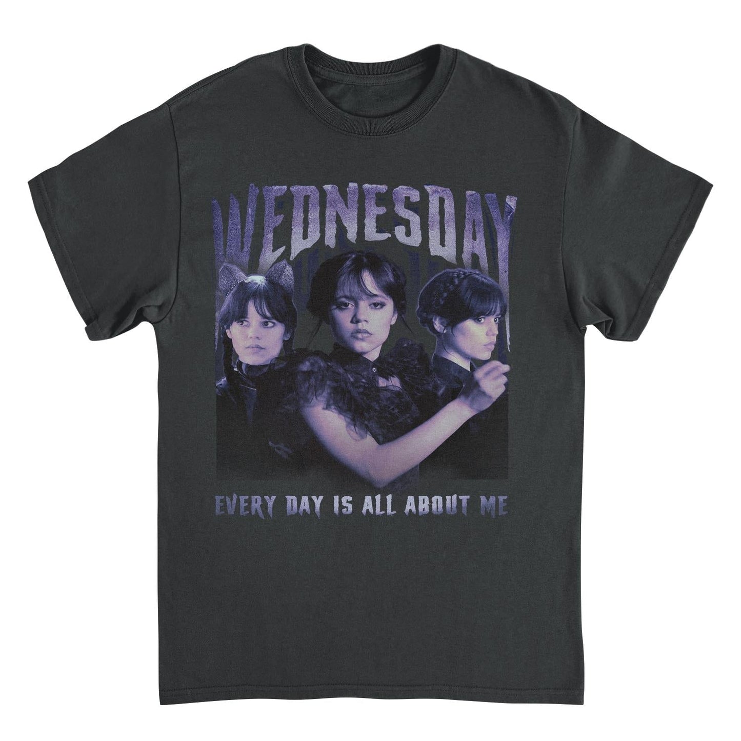 Wednesday All About Me Black Mens T Shirt