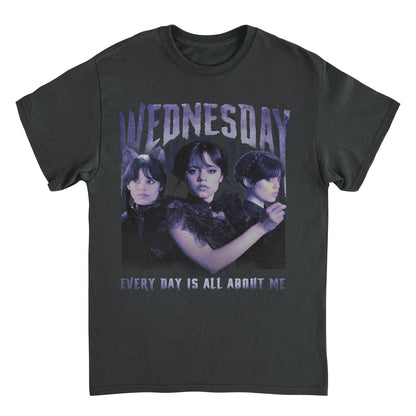 Wednesday All About Me Black Mens T Shirt