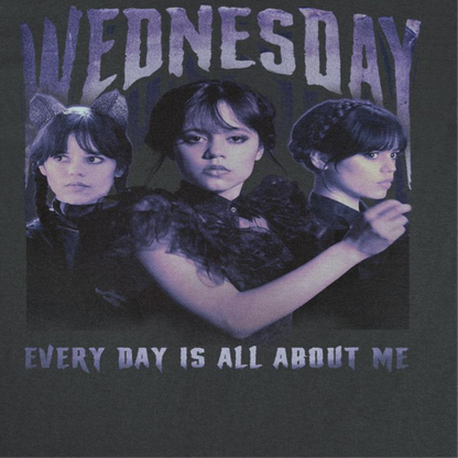 Wednesday All About Me Mens T Shirt Black