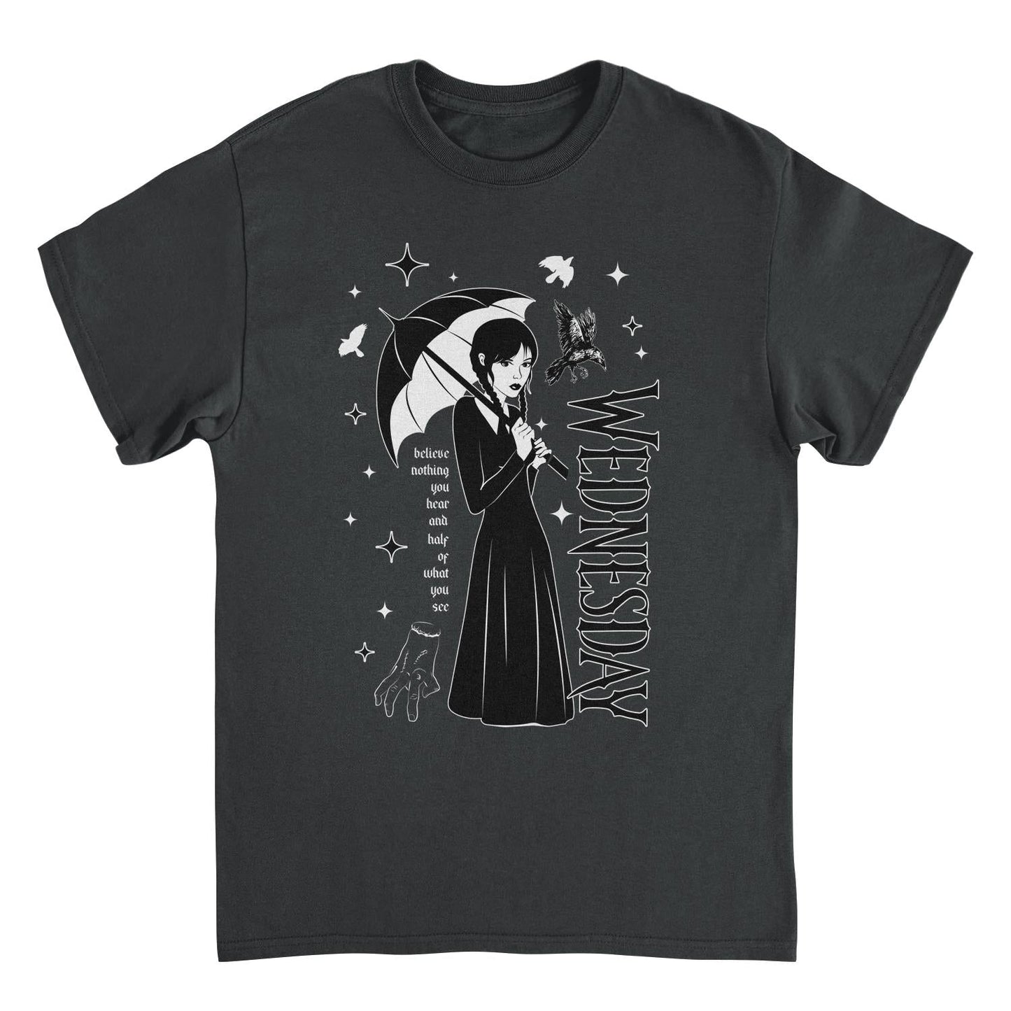 Wednesday Wed Collage Black Mens T Shirt