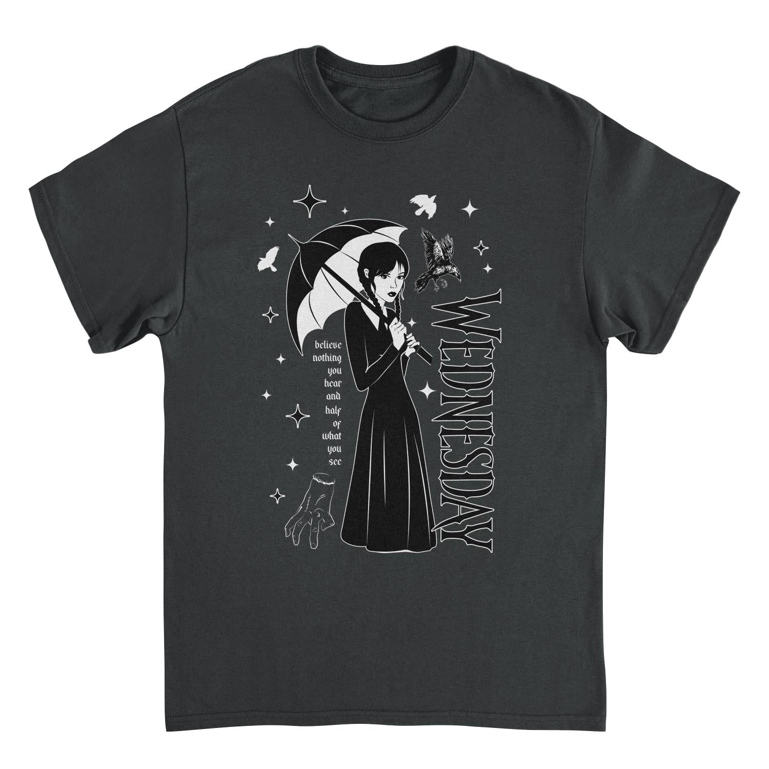 Wednesday Wed Collage Black Mens T Shirt