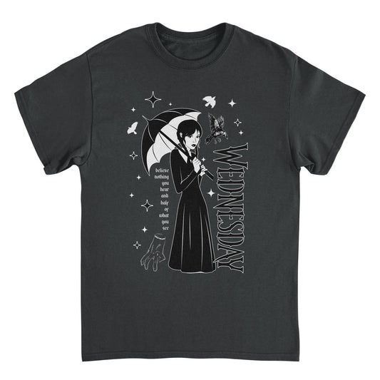 Wednesday Wed Collage Black Mens T Shirt