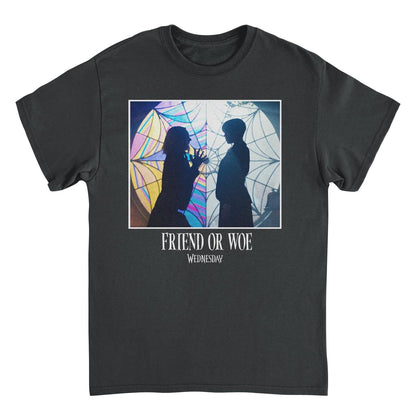Wednesday Friend or Woe Black Mens T Shirt