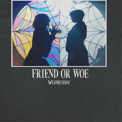 Wednesday Friend or Woe Mens T Shirt Black