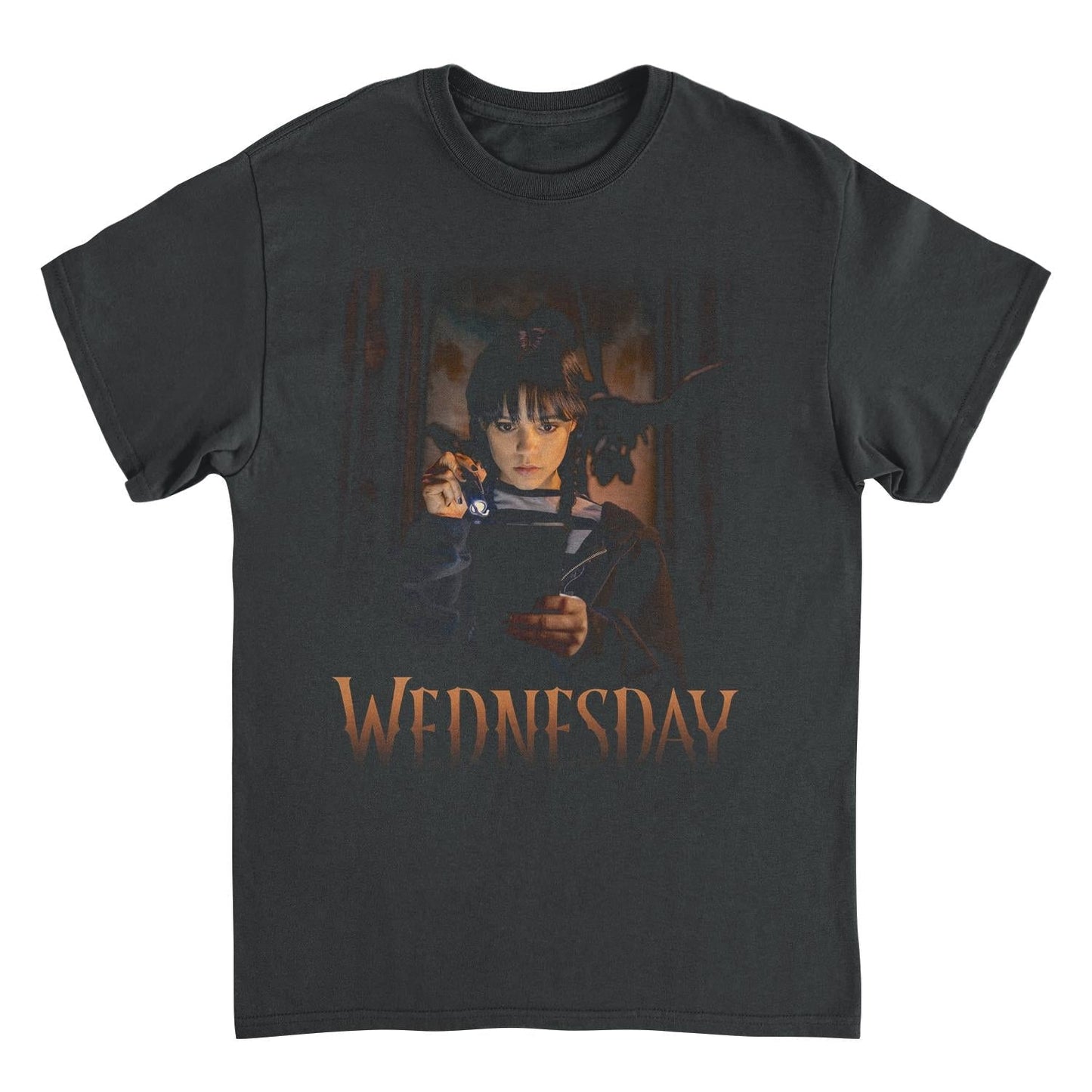 Wednesday Flashlight Black Mens T Shirt