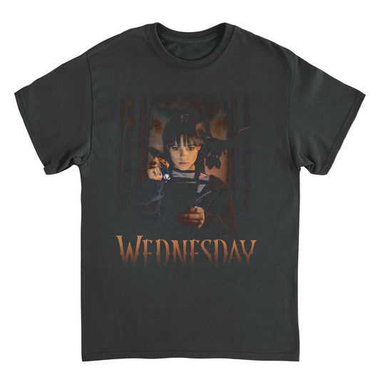 Wednesday Flashlight Black Mens T Shirt