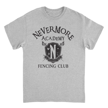 Wednesday Fencing 3 Front Sport Grey Mens T Shirt