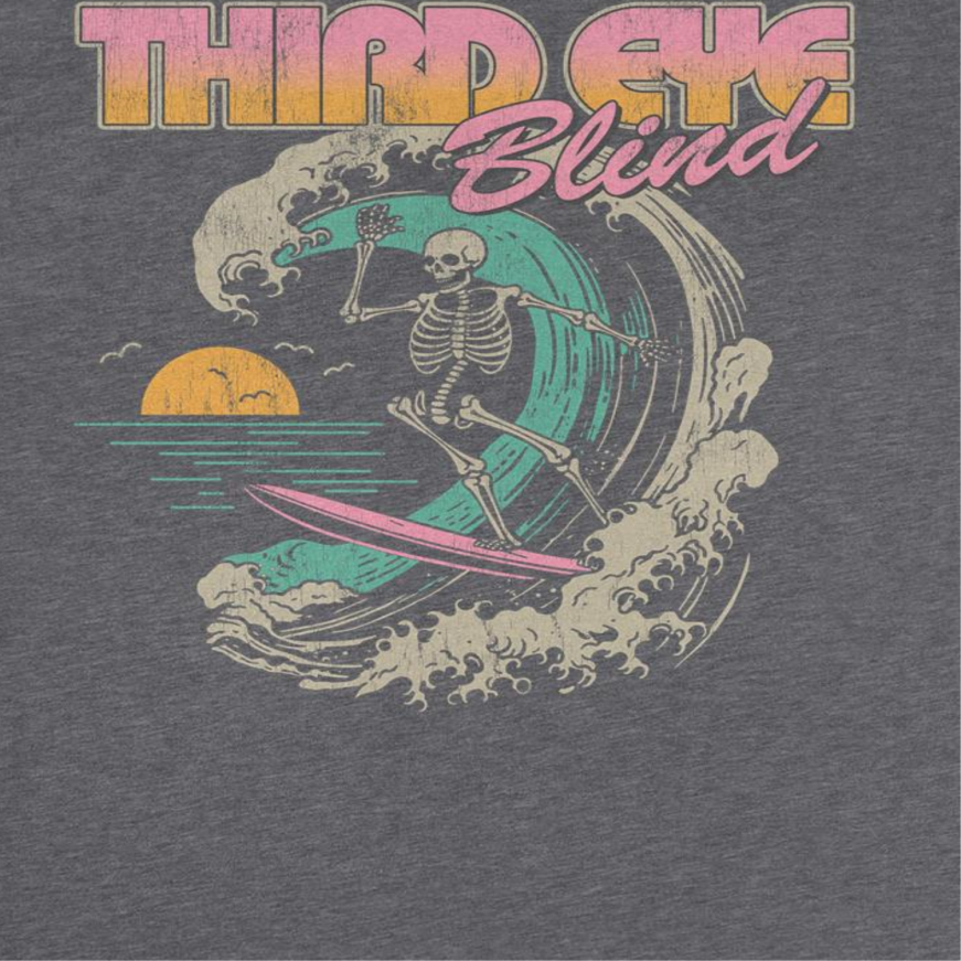 Third Eye Blind Surf Skeleton Mens T Shirt