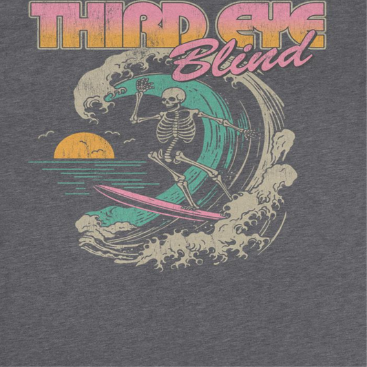 Third Eye Blind Surf Skeleton Mens T Shirt