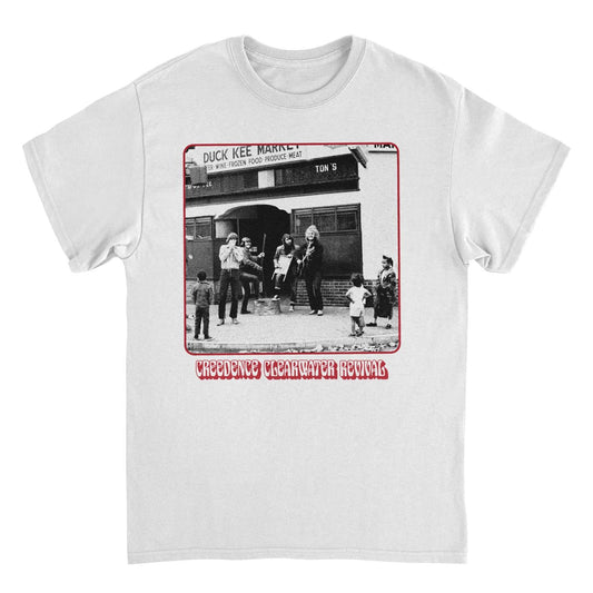 Creedence Clearwater Revival CCR Market Band Photo White Mens T Shirt
