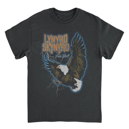 Lynyrd Skynyrd Free Bird Lightning Black Mens T Shirt